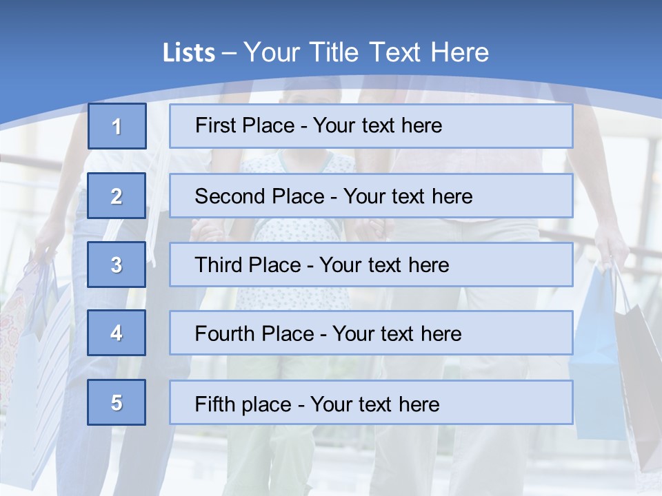 Lifestyle Bags Wealthy PowerPoint Template