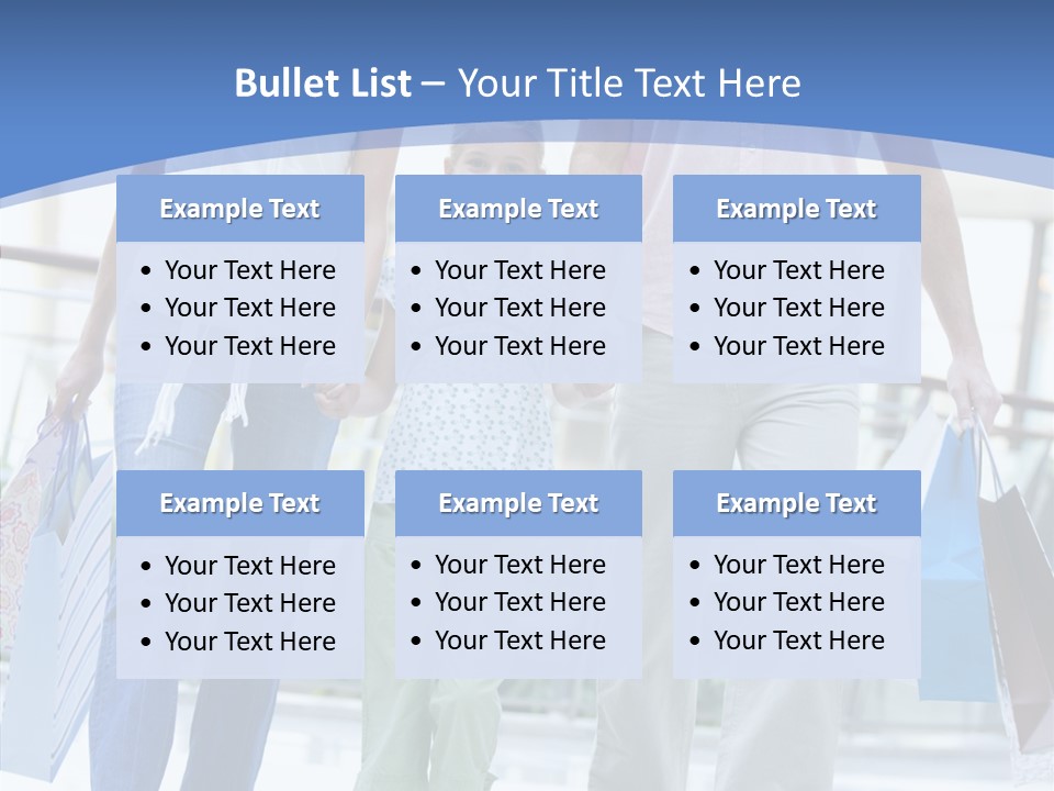 Lifestyle Bags Wealthy PowerPoint Template