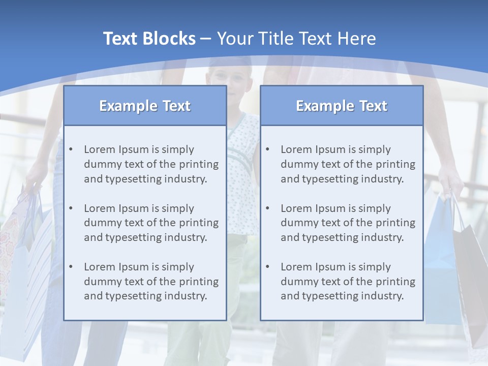 Lifestyle Bags Wealthy PowerPoint Template