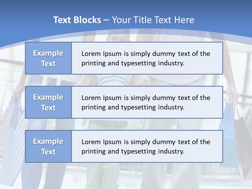 Lifestyle Bags Wealthy PowerPoint Template