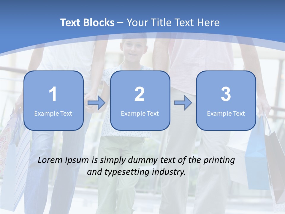 Lifestyle Bags Wealthy PowerPoint Template