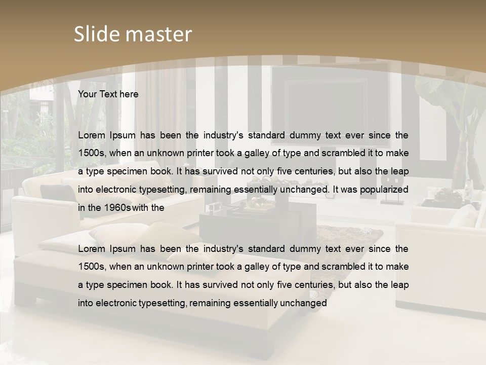 Red Lamp Comfort PowerPoint Template