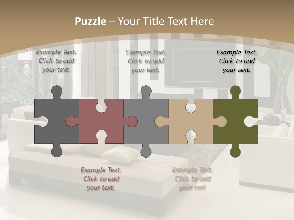 Red Lamp Comfort PowerPoint Template