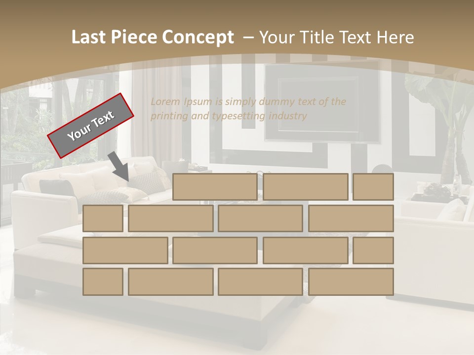 Red Lamp Comfort PowerPoint Template