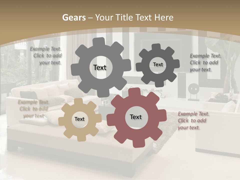 Red Lamp Comfort PowerPoint Template