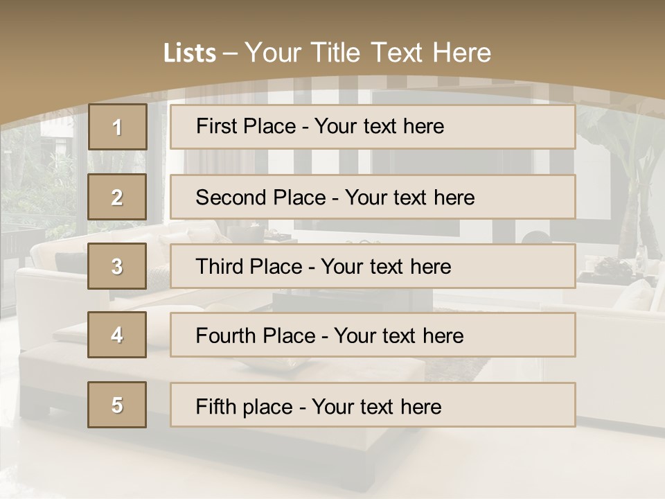 Red Lamp Comfort PowerPoint Template