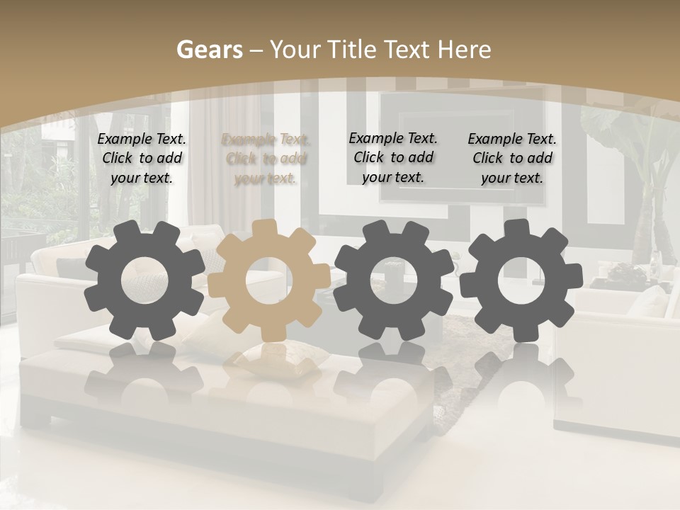 Red Lamp Comfort PowerPoint Template