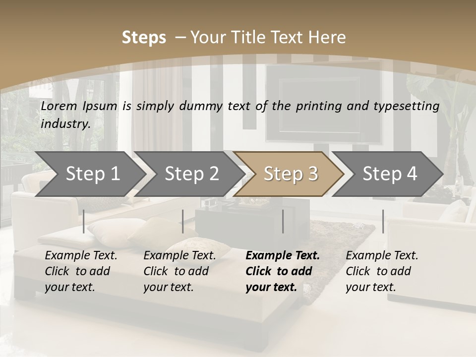 Red Lamp Comfort PowerPoint Template