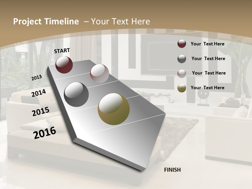 Red Lamp Comfort PowerPoint Template
