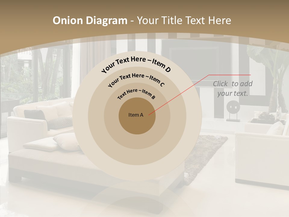 Red Lamp Comfort PowerPoint Template