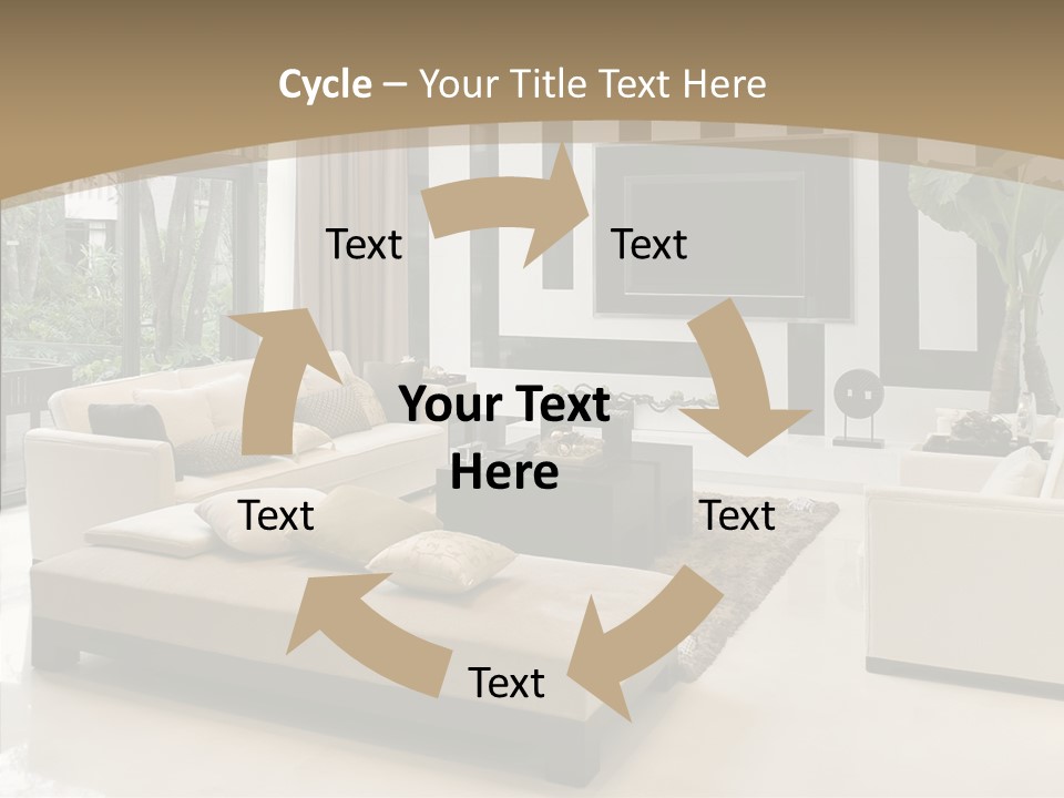 Red Lamp Comfort PowerPoint Template