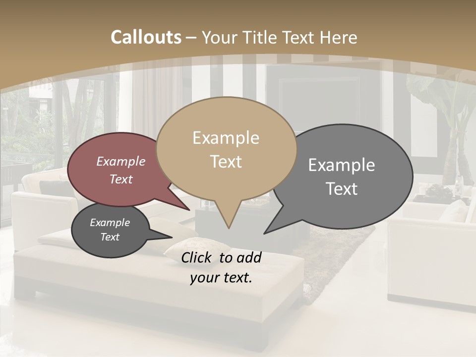 Red Lamp Comfort PowerPoint Template