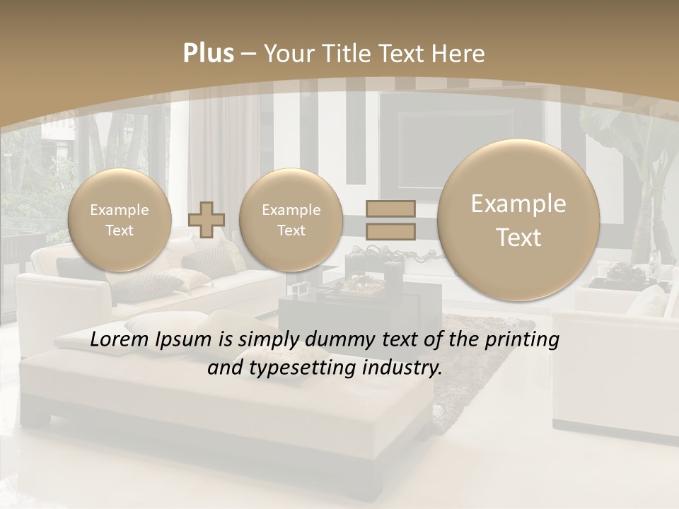 Red Lamp Comfort PowerPoint Template