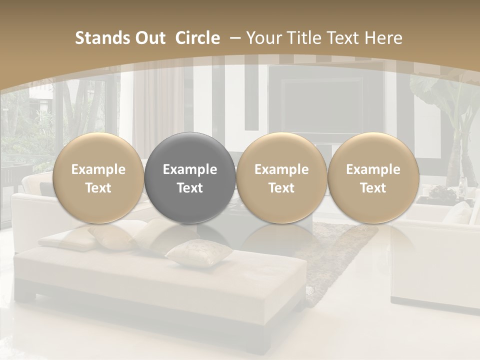 Red Lamp Comfort PowerPoint Template