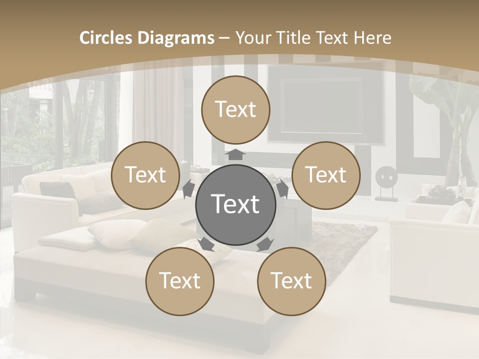 Red Lamp Comfort PowerPoint Template