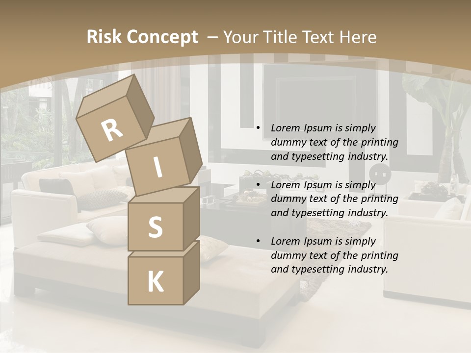 Red Lamp Comfort PowerPoint Template