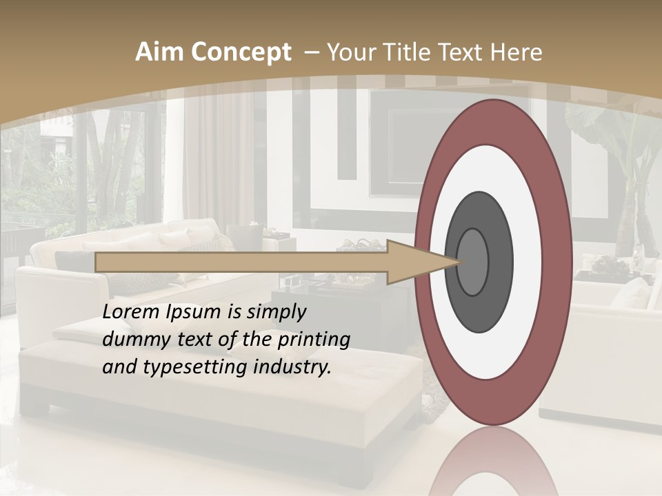 Red Lamp Comfort PowerPoint Template