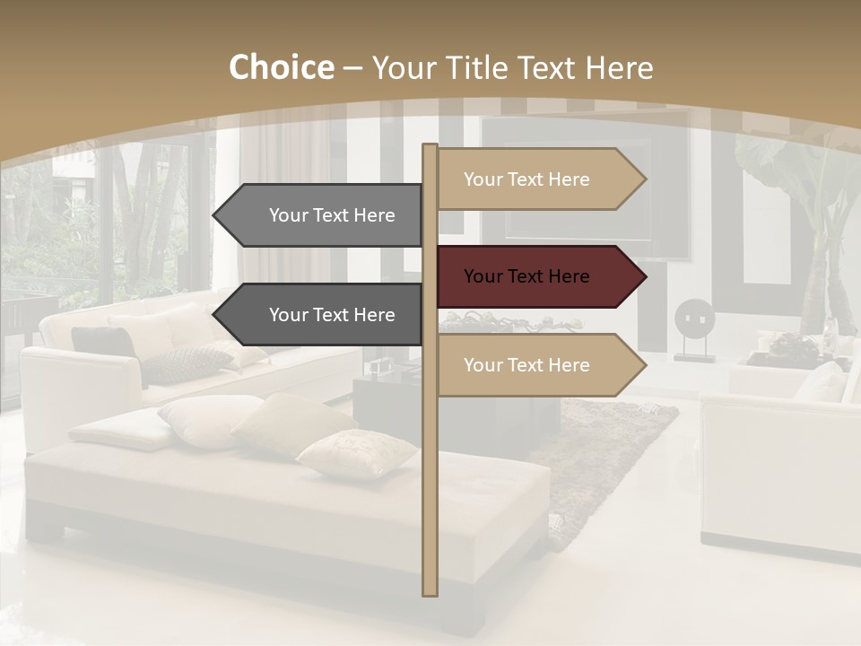 Red Lamp Comfort PowerPoint Template