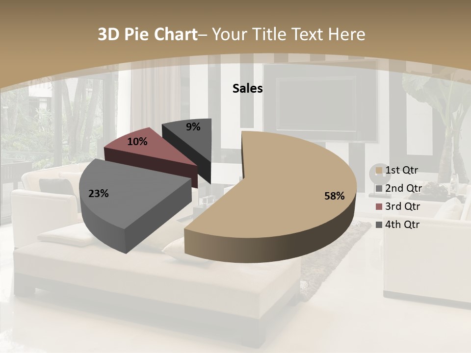 Red Lamp Comfort PowerPoint Template