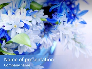 Bouquet Young Flora PowerPoint Template