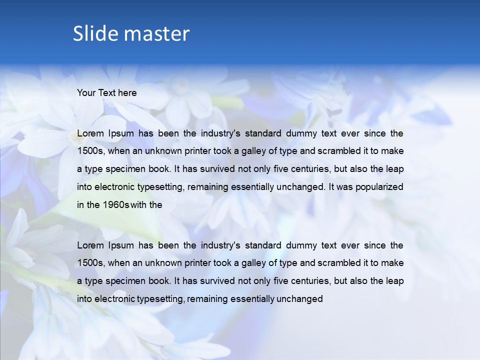 Bouquet Young Flora PowerPoint Template