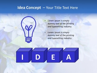 Bouquet Young Flora PowerPoint Template
