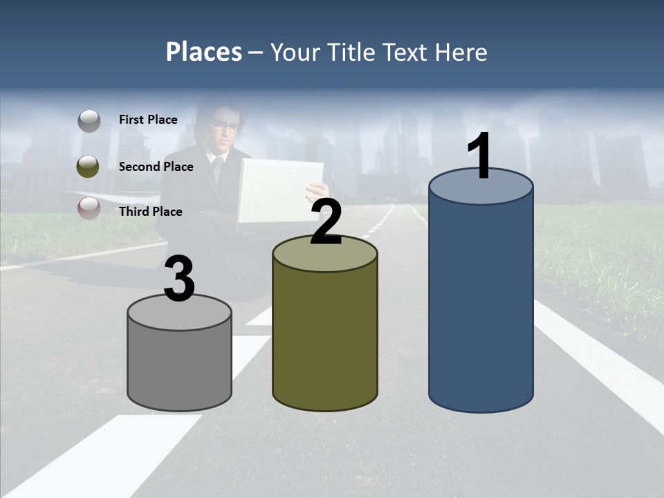 Work Man Shanghai PowerPoint Template