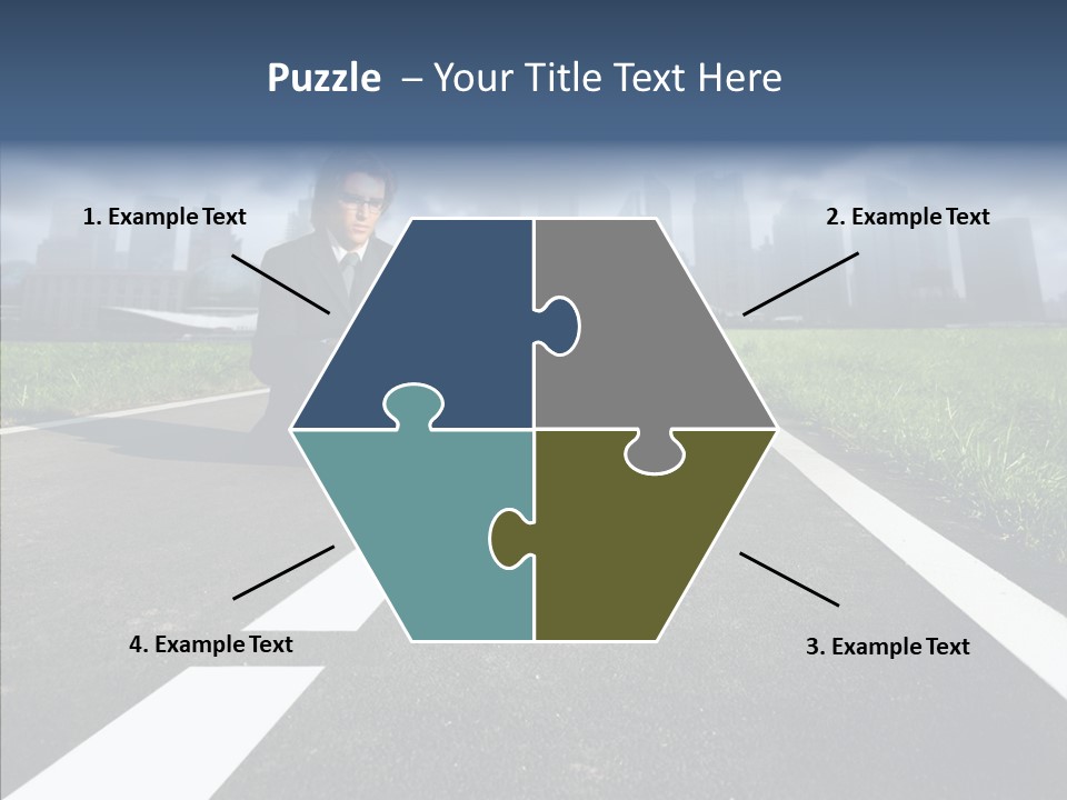 Work Man Shanghai PowerPoint Template
