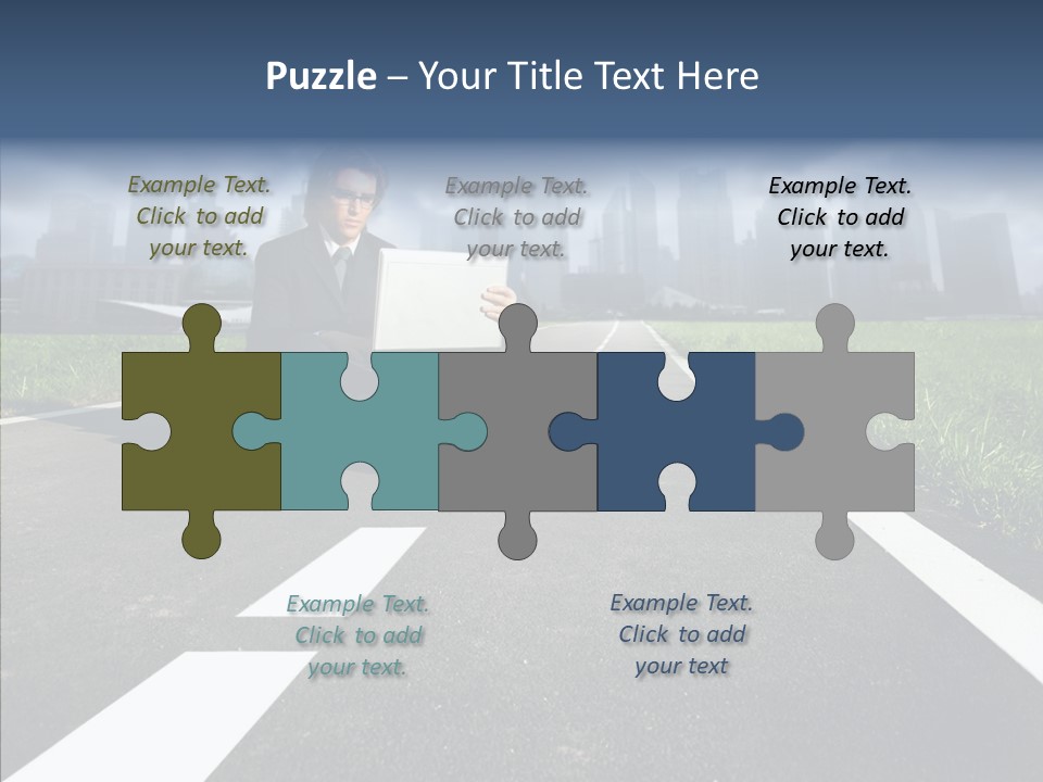 Work Man Shanghai PowerPoint Template