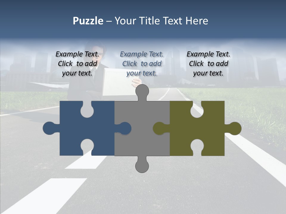 Work Man Shanghai PowerPoint Template