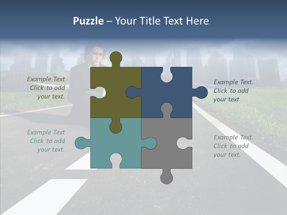 Work Man Shanghai PowerPoint Template