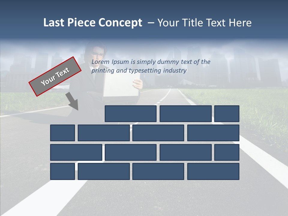 Work Man Shanghai PowerPoint Template