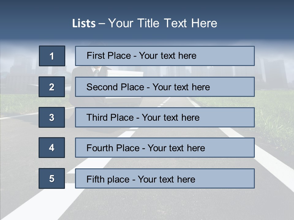 Work Man Shanghai PowerPoint Template