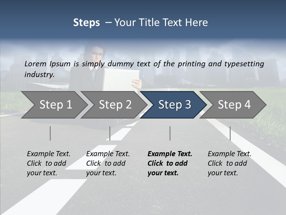 Work Man Shanghai PowerPoint Template