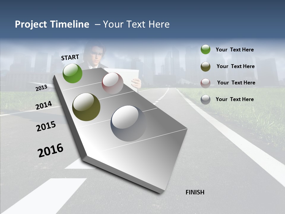 Work Man Shanghai PowerPoint Template