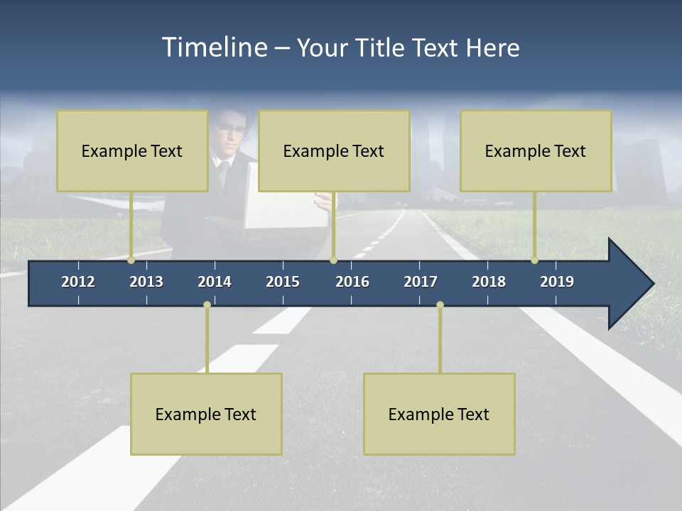 Work Man Shanghai PowerPoint Template