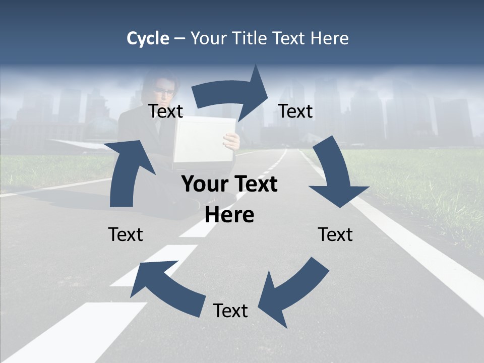 Work Man Shanghai PowerPoint Template