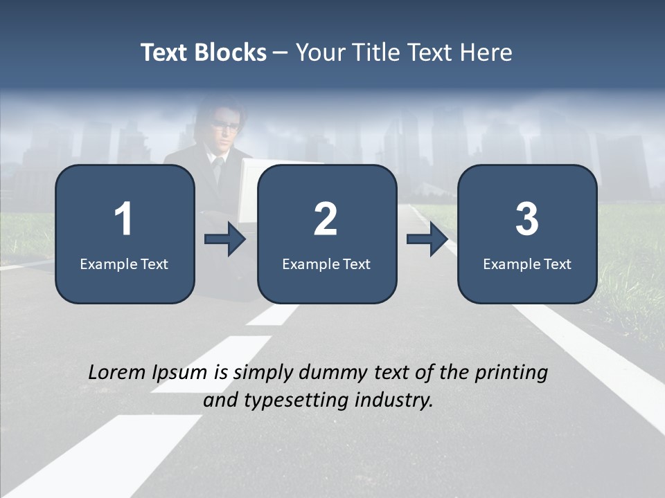 Work Man Shanghai PowerPoint Template