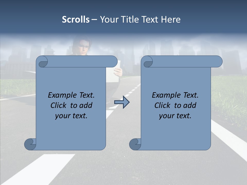 Work Man Shanghai PowerPoint Template