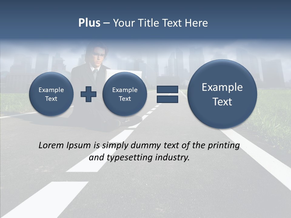 Work Man Shanghai PowerPoint Template