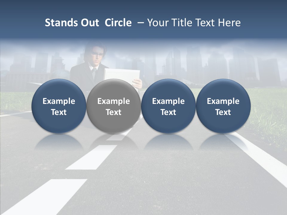 Work Man Shanghai PowerPoint Template