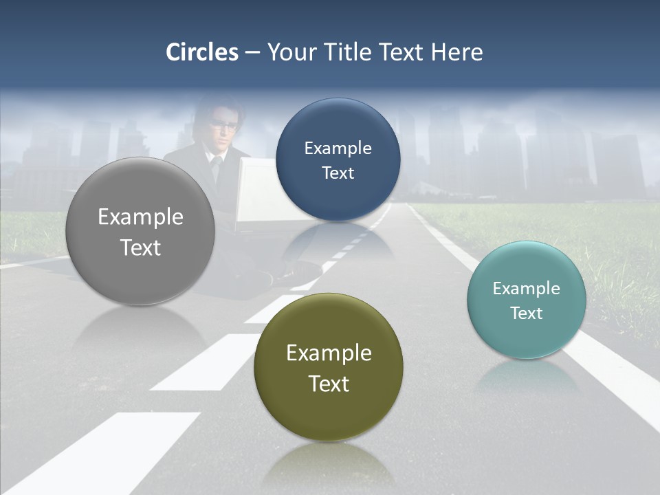 Work Man Shanghai PowerPoint Template