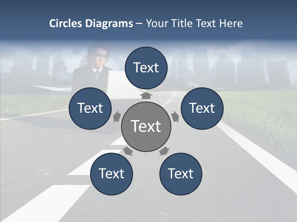 Work Man Shanghai PowerPoint Template