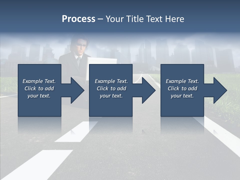 Work Man Shanghai PowerPoint Template