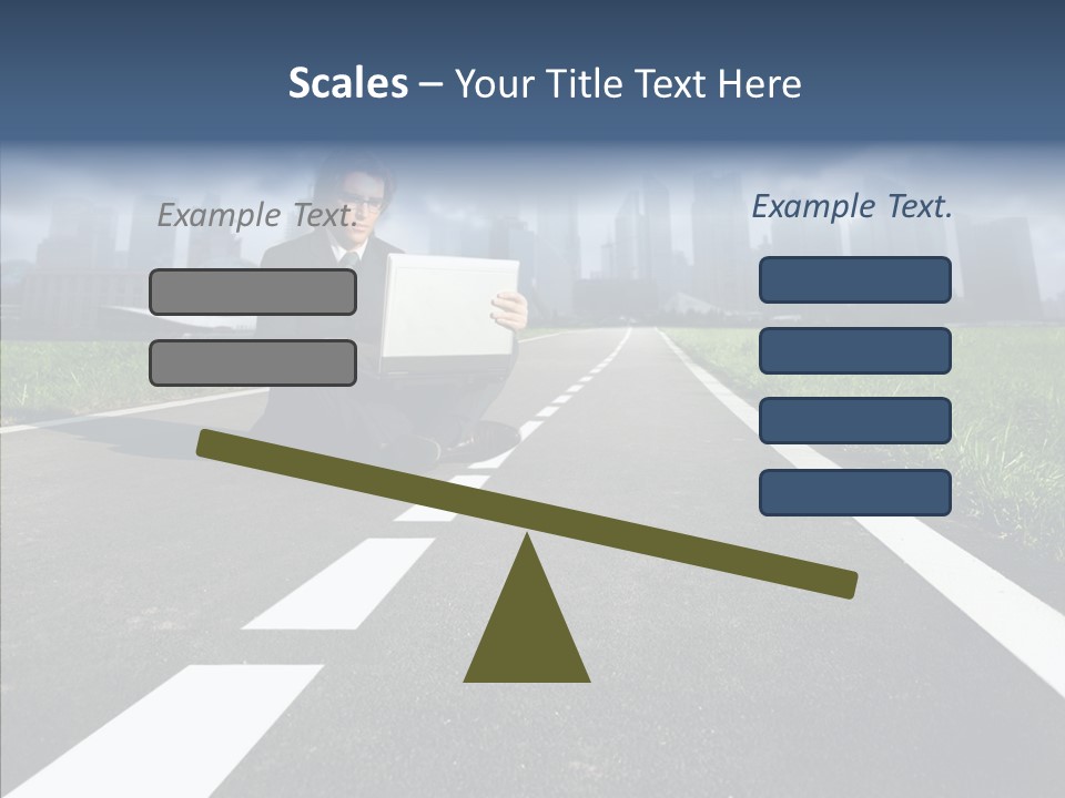 Work Man Shanghai PowerPoint Template