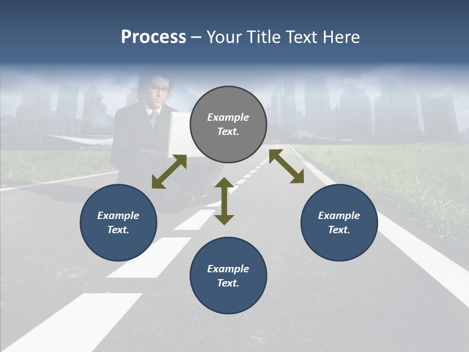 Work Man Shanghai PowerPoint Template