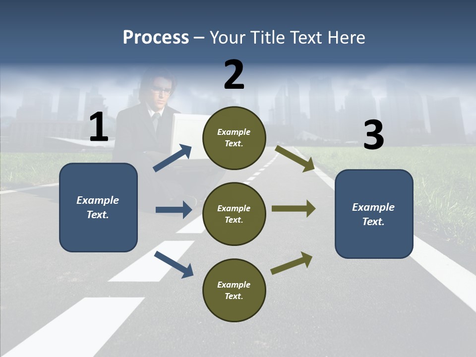 Work Man Shanghai PowerPoint Template