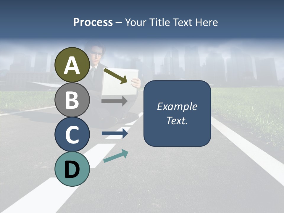 Work Man Shanghai PowerPoint Template