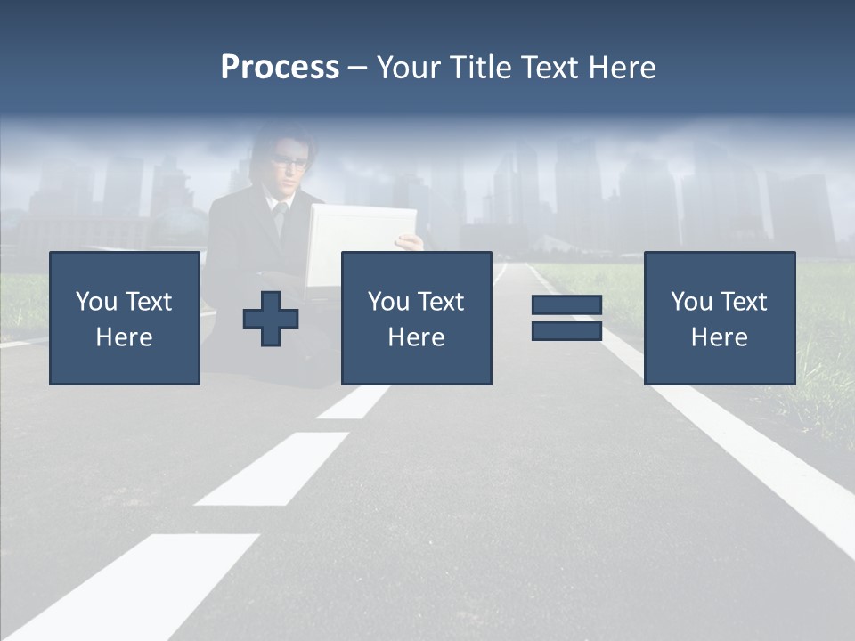 Work Man Shanghai PowerPoint Template