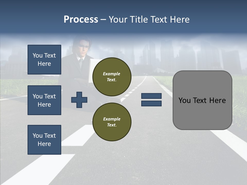 Work Man Shanghai PowerPoint Template